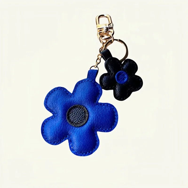 Exquisite Dual - Flower Horseshoe Buckle Sunflower Leather Charm - Multicolor Combination for Bags, Backpacks, and Keys, Perfect as a High - End Gift - Tomlynam