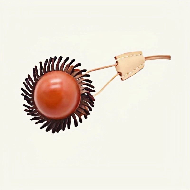 3D Leather Lion Bag Charm – Full - Grain Cowhide Keychain, Whimsical Graduation Gift, Handcrafted Animal Accessories - Tomlynam