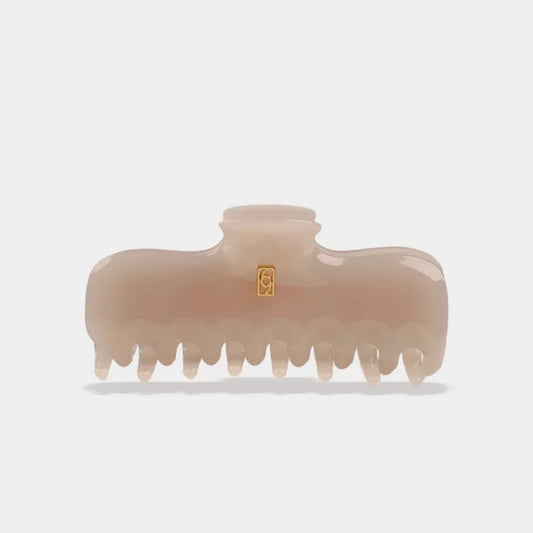 Minimalist Jade-Tone Acetate Hair Claw Clip – Elegant Large Hair Accessory | Strong Hold Claw Clip for Women | Smooth Finish Everyday Styling Gift for Her