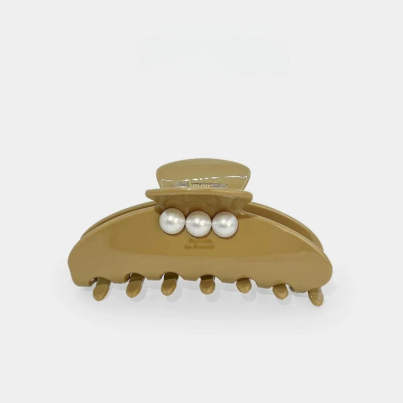 Galaxy Pearl Acetate Hair Claw Clip – Elegant French-Inspired Hair Accessory | Large Strong Hold Claw Clip for Women | Glossy Finish Everyday Styling Gift for Her