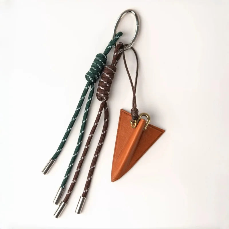 Origami Airplane Leather Bag Charm – Handmade Full-Grain Leather Travel Pendant | Boarding Pass Inspired Handbag Accessory | Minimalist Adventure Key chain Gift for Her