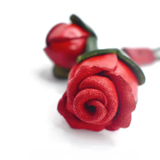 Blossoming Rose Leather Bag Charm – Handmade Goat Leather Pendant in Soft Pink | Romantic Nordic-Inspired Rose Accessory | Elegant Gift for Women