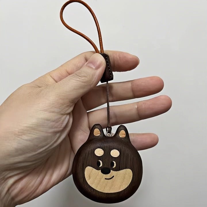 Cat and Dog Couple Charm | Handcrafted Wooden Bag Charm | Artisanal Gift for Friends and Couples | Unique Animal Design - Tomlynam