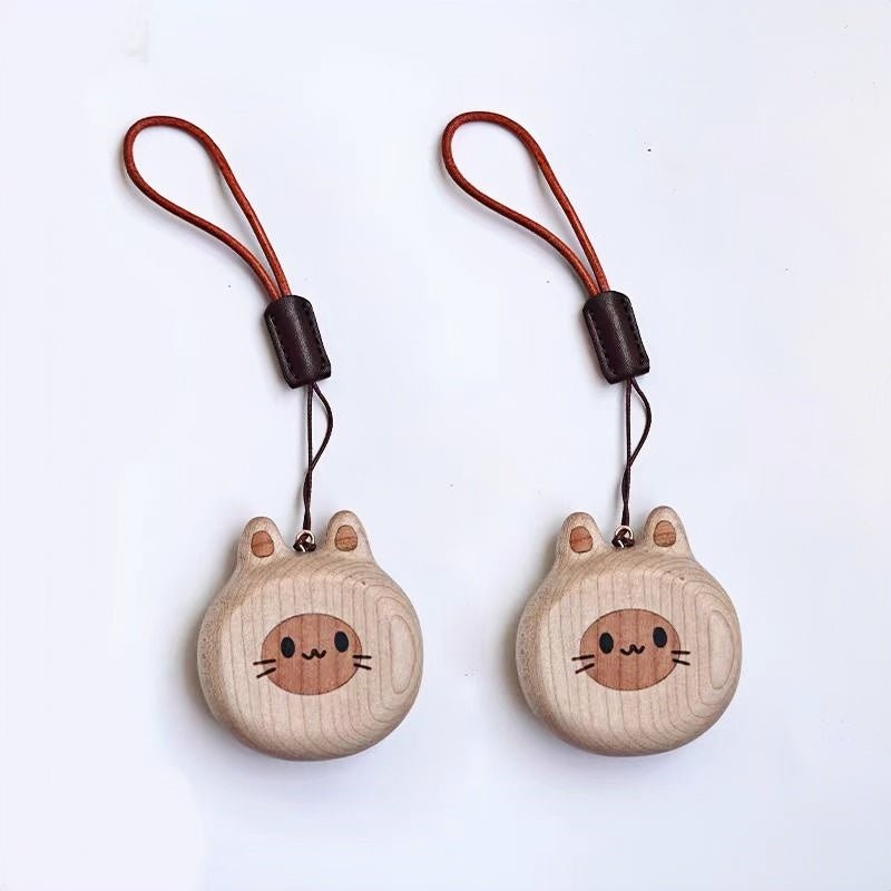 Cat and Dog Couple Charm | Handcrafted Wooden Bag Charm | Artisanal Gift for Friends and Couples | Unique Animal Design - Tomlynam