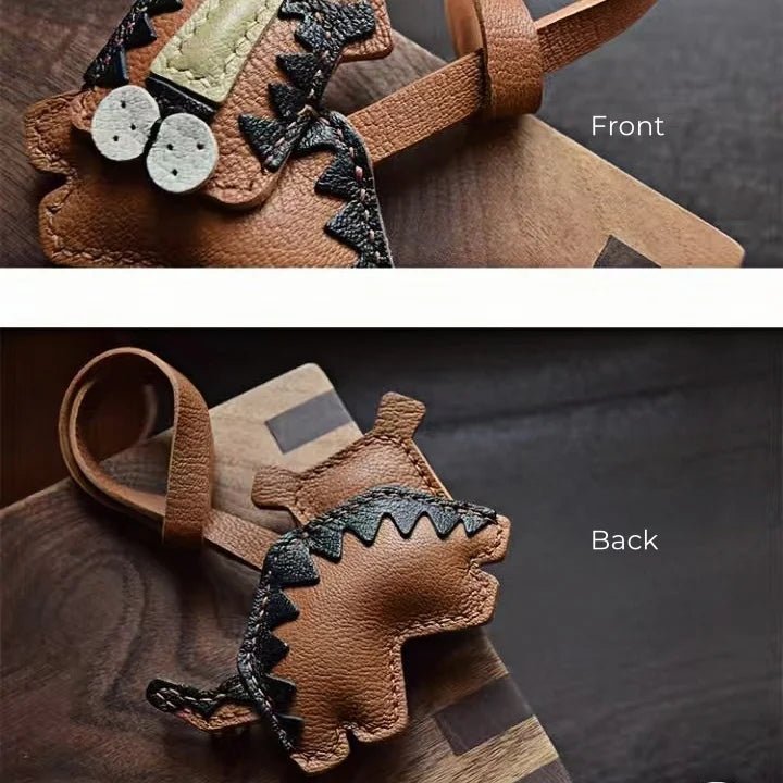 Handcrafted Leather Tiger Bag Charm – Unique Designer Keychain & Accessories Gift - Tomlynam