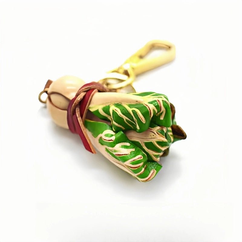 Leather Cabbage Charm – Fun Vegetable Bag Accessory, Full - Grain Cowhide, Keychain and Bookmark, Creative Design for Everyday Use - Tomlynam
